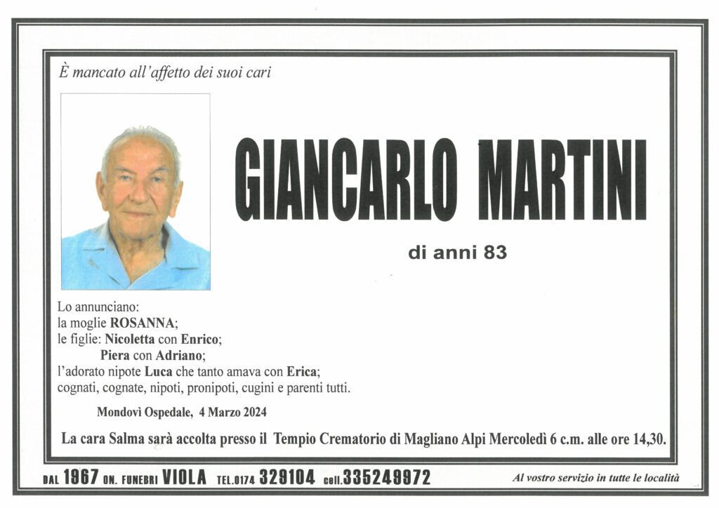 MARTINI GIANCARLO