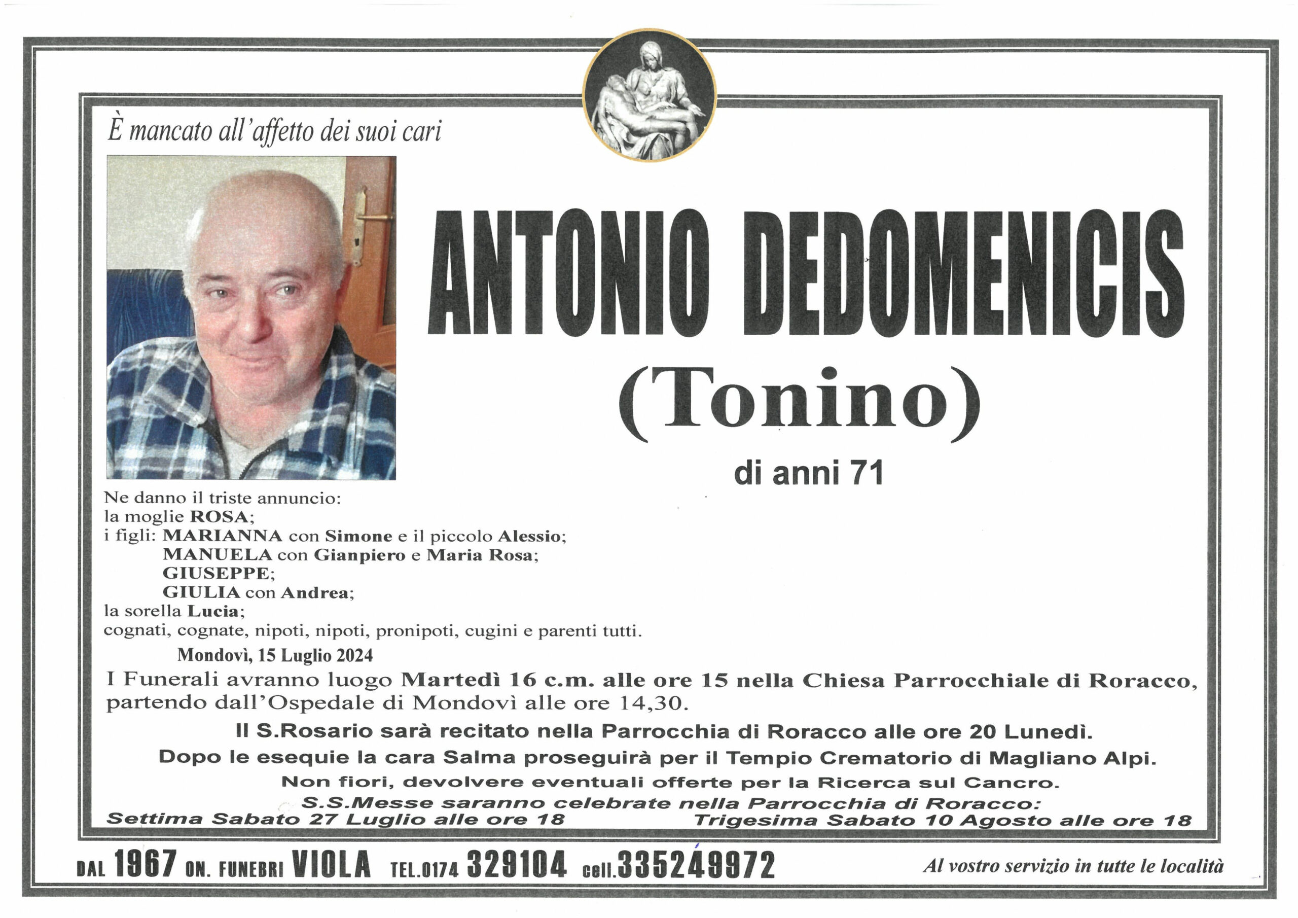 DEDOMENICIS ANTONIO