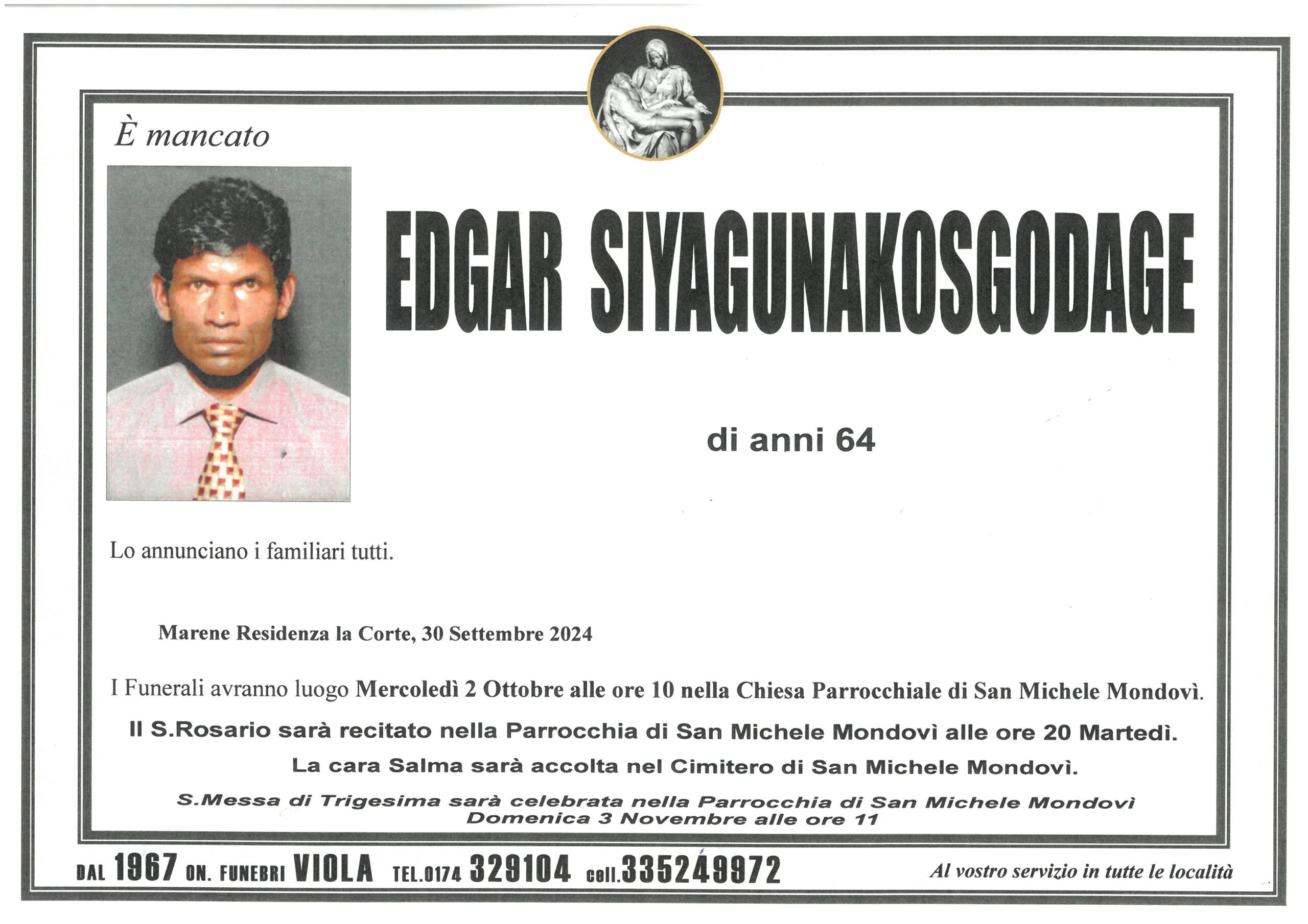 EDGAR SIYAGUNAKOSGODAGE