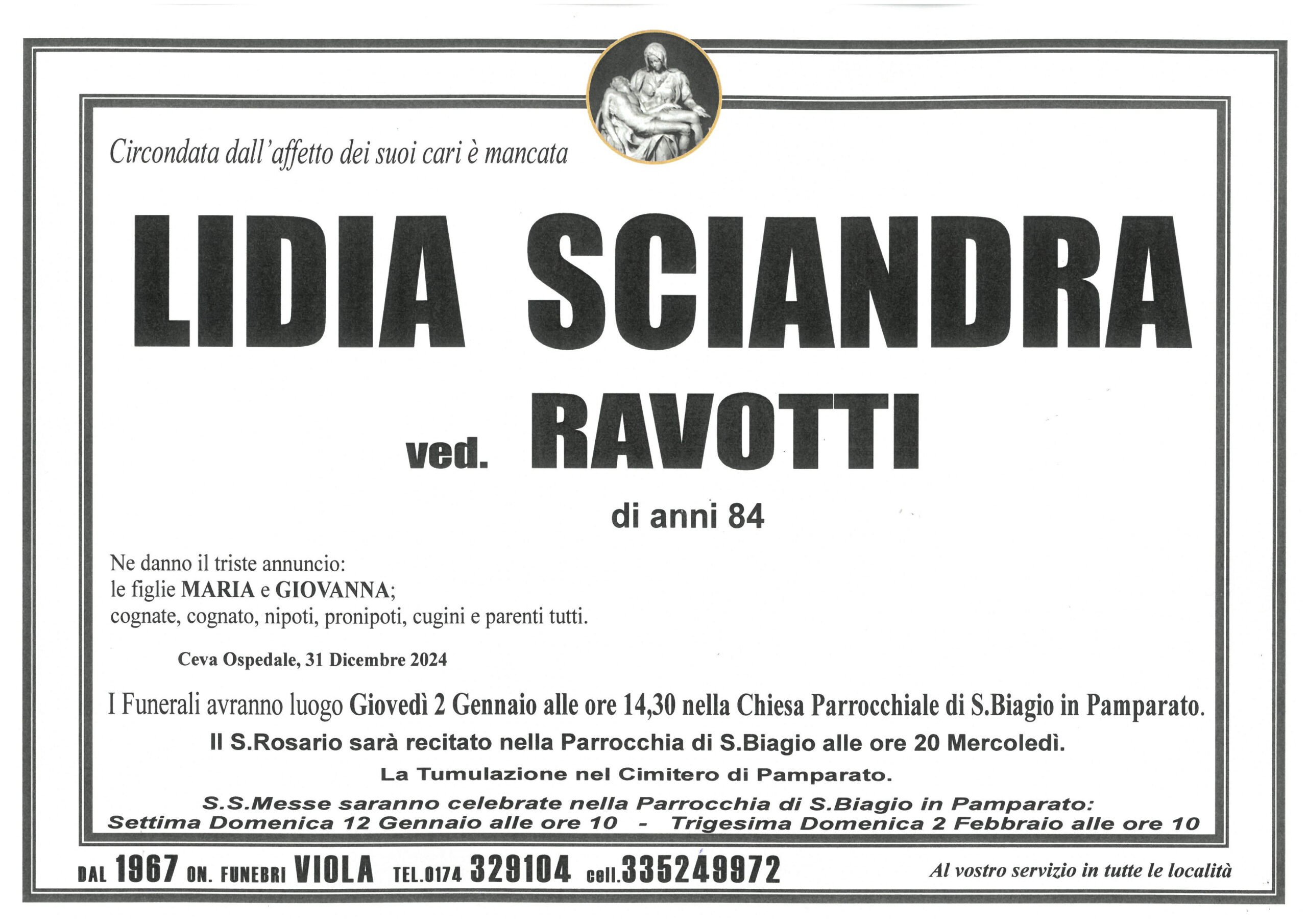 SCIANDRA LIDIA