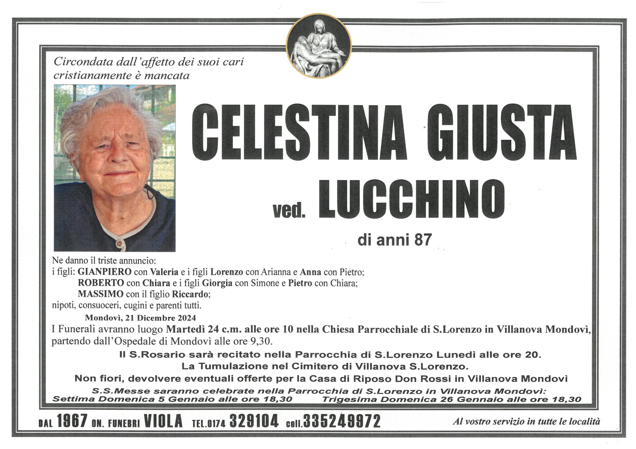 GIUSTA CELESTINA