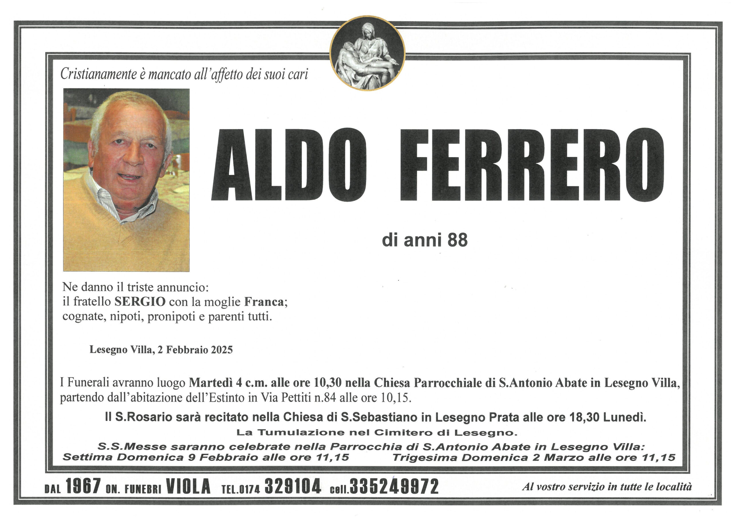 FERRERO ALDO