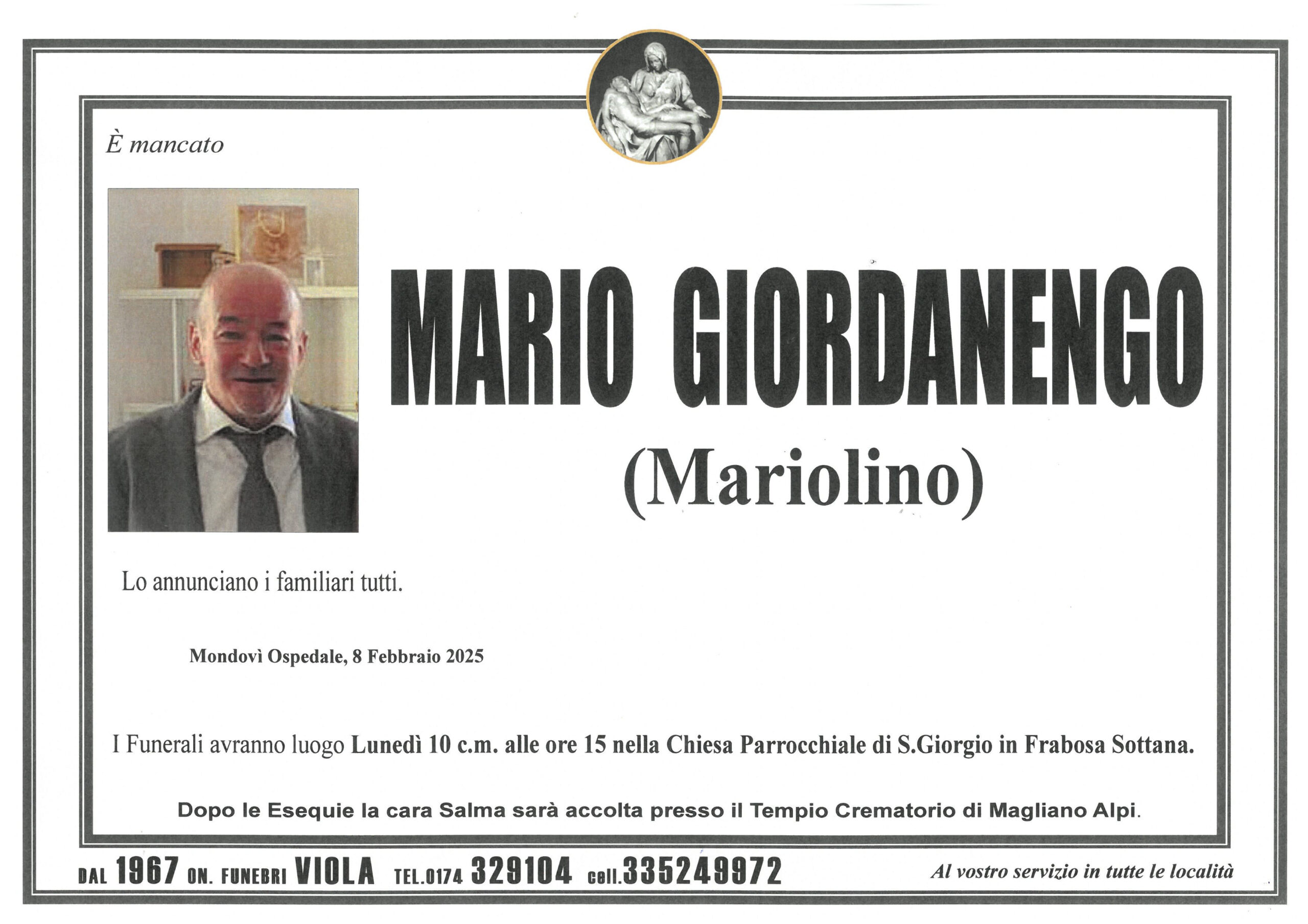 GIORDANENGO MARIO