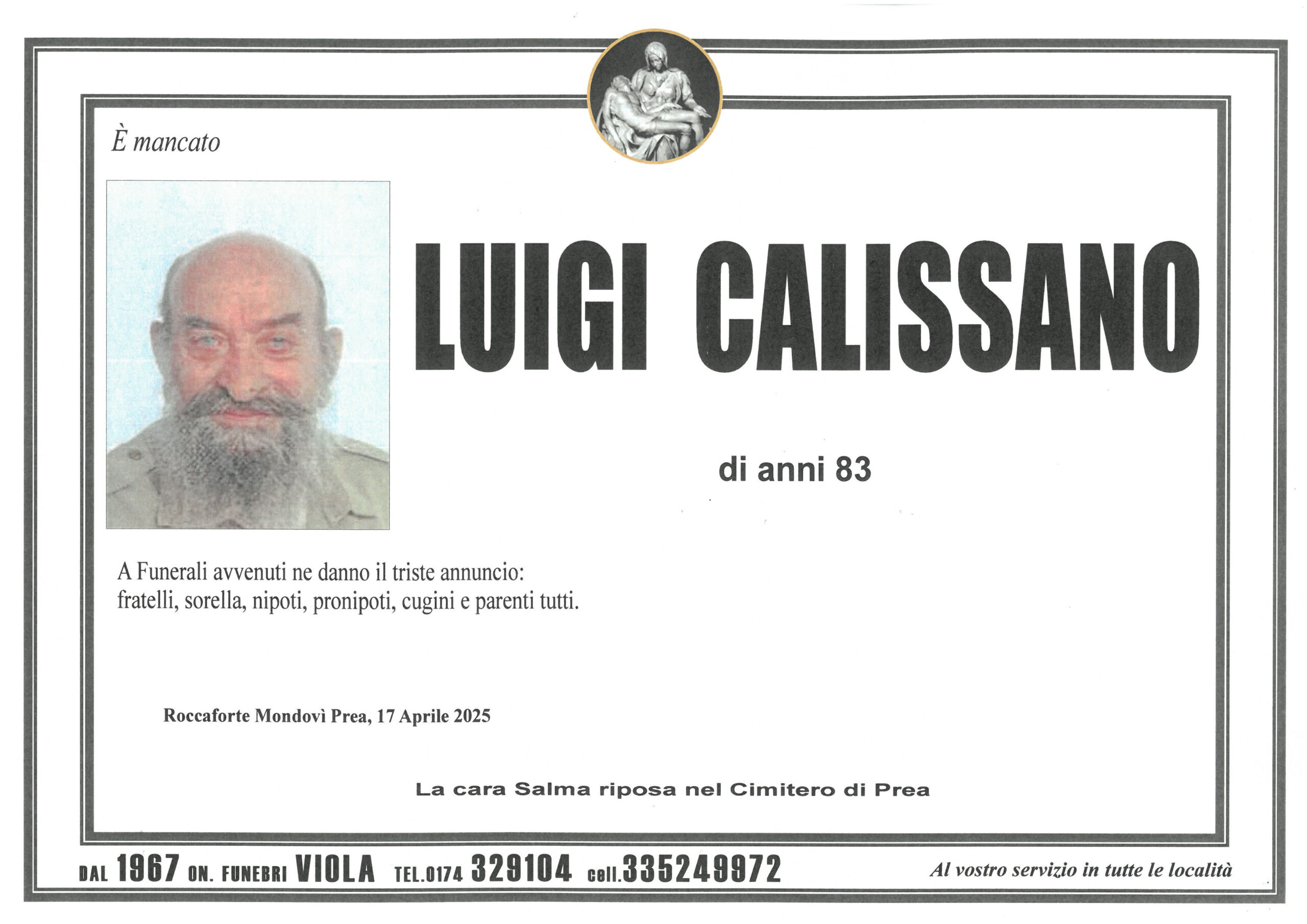 CALISSANO LUIGI