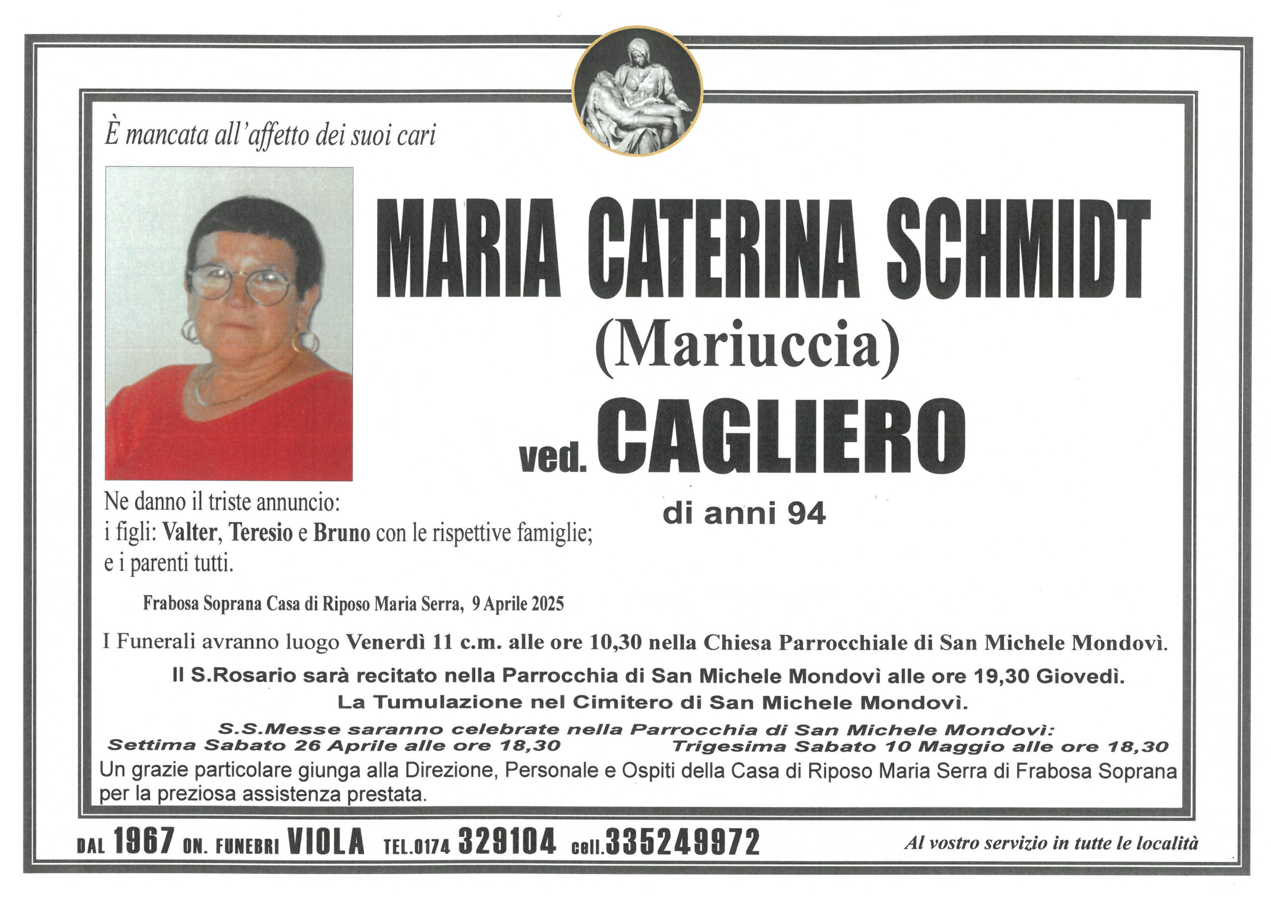 SCHMIDT MARIA CATERINA