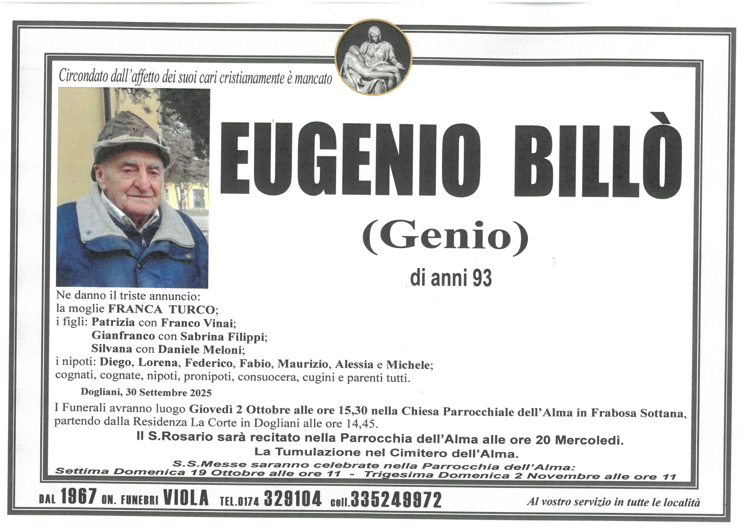 BILLO’ EUGENIO