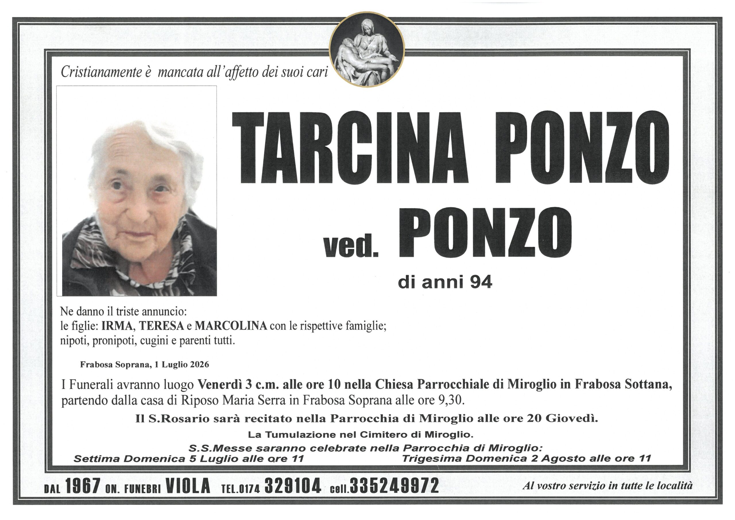 PONZO TARCINA